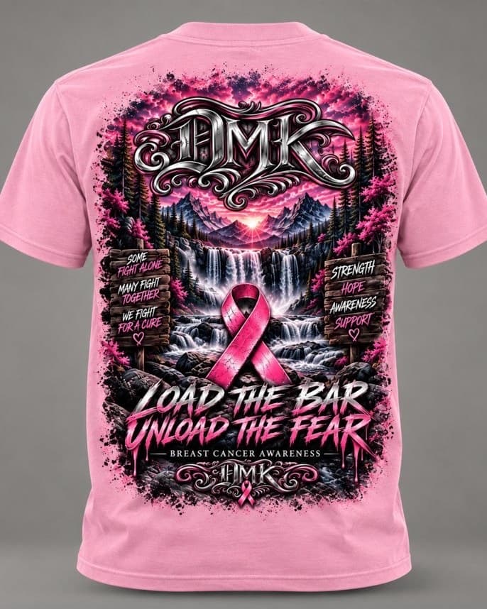 Unload The Fear Short Sleeve — Load The Bar — Unload The Fear (Breast Cancer Awareness)